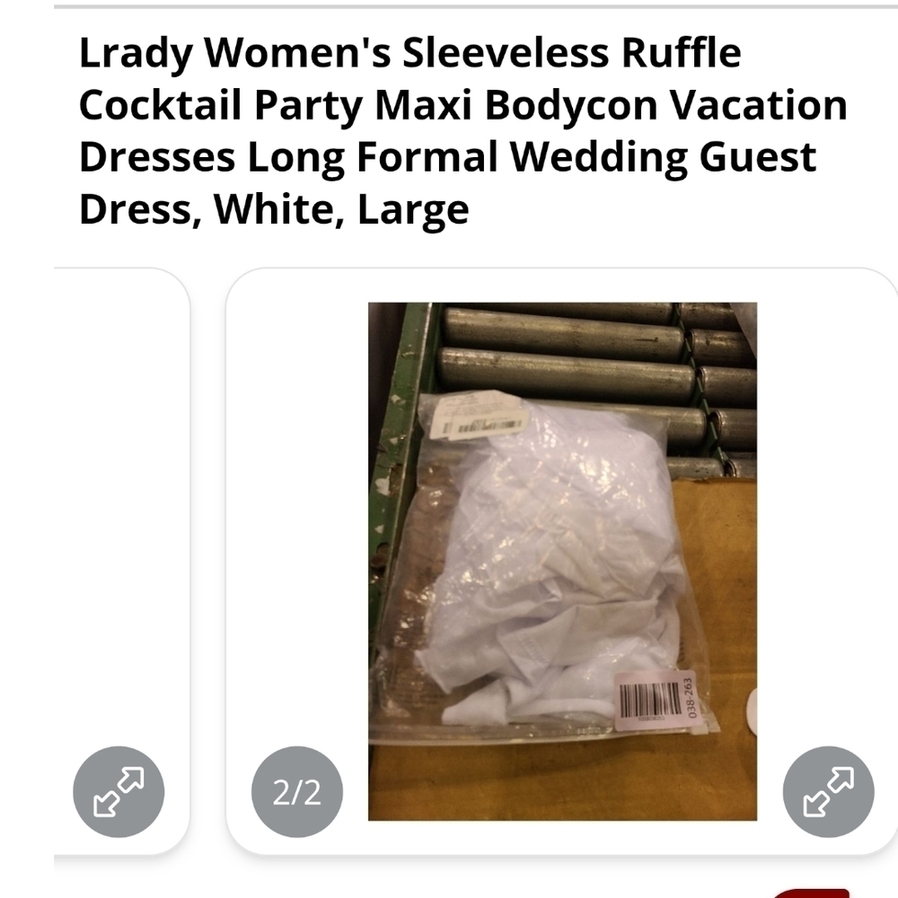 LRADY - Large Sleeveless Ruffle Cocktail Party Maxi Bodycon Dress - Picture 7 of 10